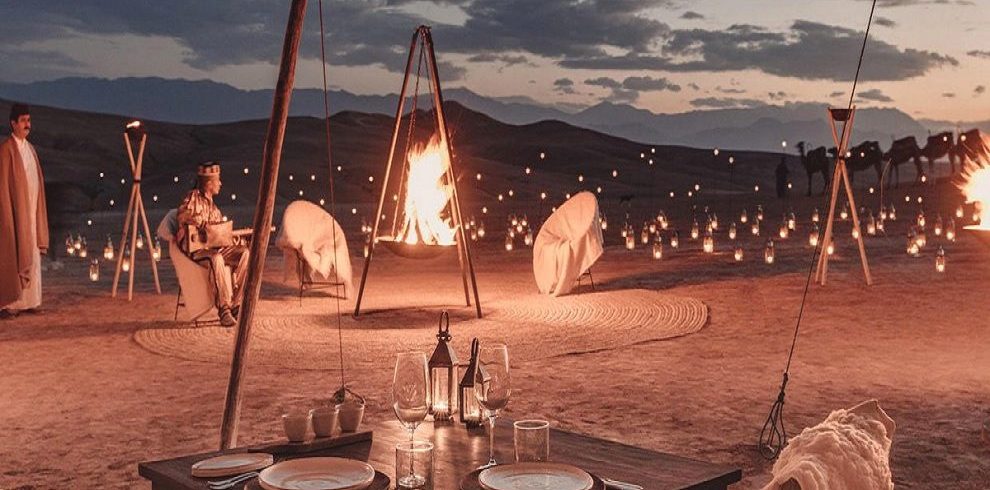 Starry Tours Desert Dinner at Agafay , Agafay Quad Bike , Sunset, Dinner Show Full Package