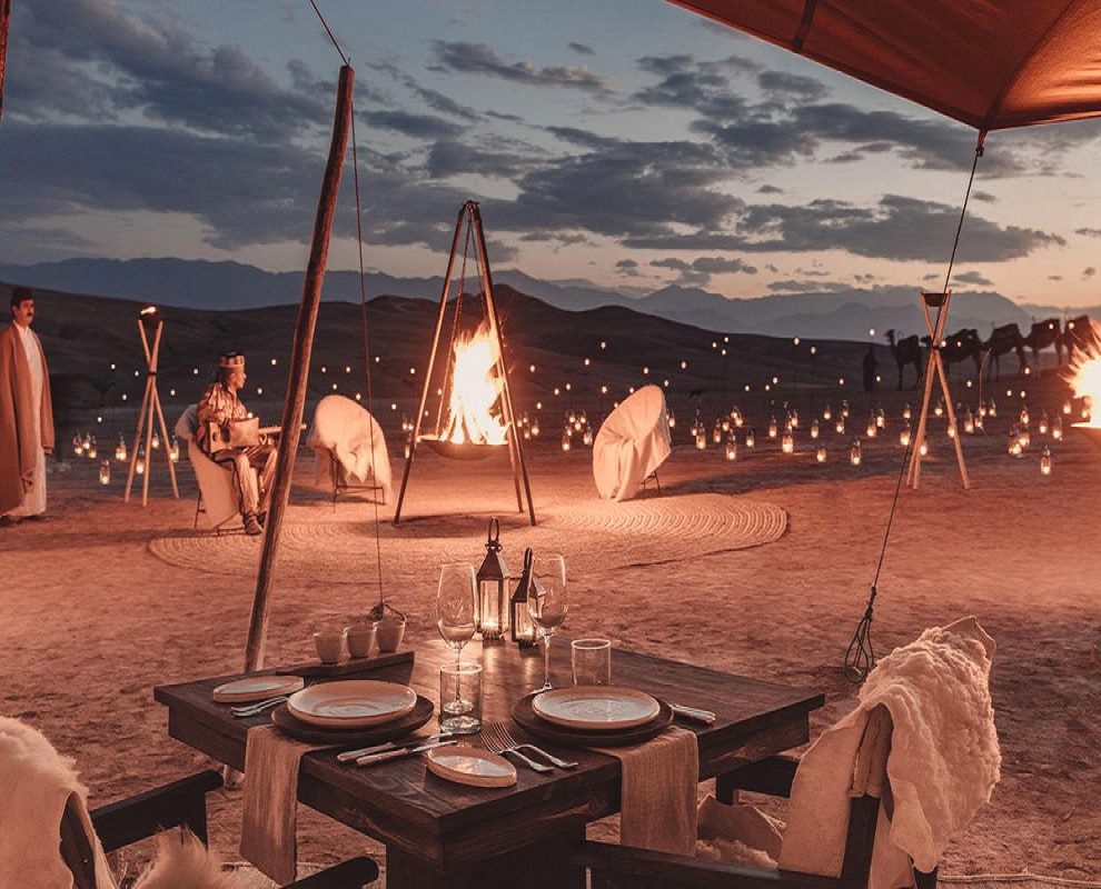 Starry Tours Desert Dinner at Agafay , Agafay Quad Bike , Sunset, Dinner Show Full Package